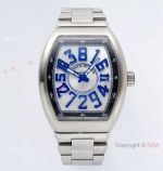 AB Factory Replica Franck Muller Vanguard Crazy Hour Blue Watch CZ02 Automatic